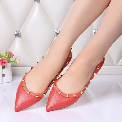 Valentino Shallow mouth flat shoes Women--088